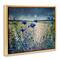 Stupell Industries Moon over Blooming Flowers Floater Framed Art